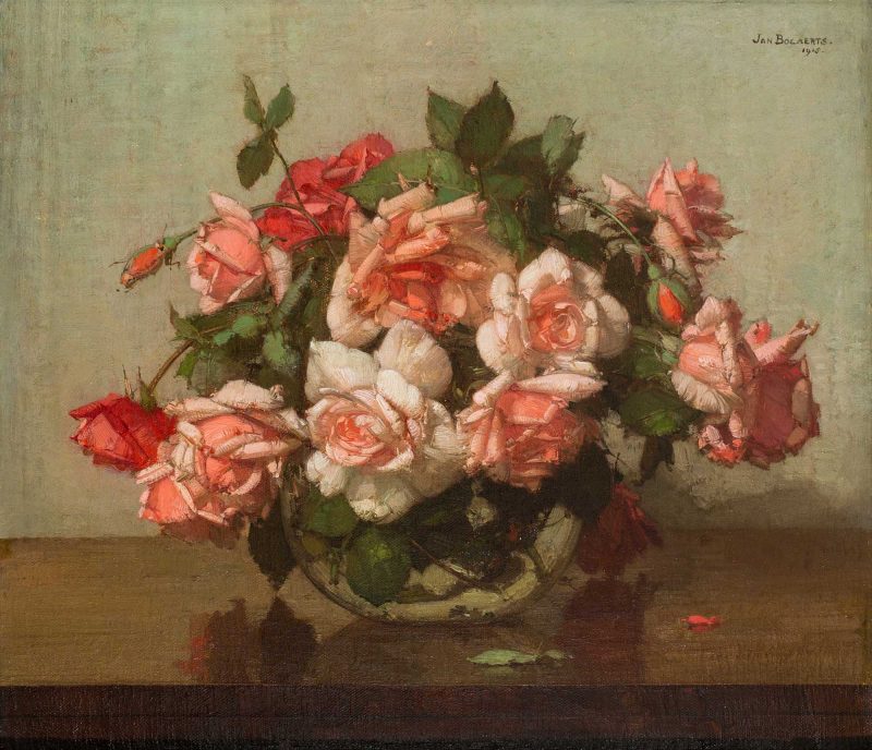 Jan Bogaerts - Stilleven met rozen