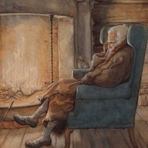 Anton Pieck (1895-1987) - Voor de haard