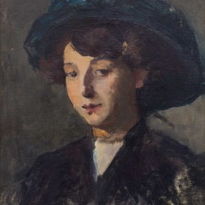 Coba Ritsema (1876-1961) - Portret van een vrouw met hoed