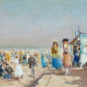 A.P. Schotel - Een warme dag op het strand
