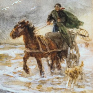 Jan Zoetelief Tromp - Schelpenvisser op het strand van Katwijk