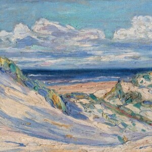 D.H.W. Filarski – Gezicht op de duinen en strand van Norderney – 1911