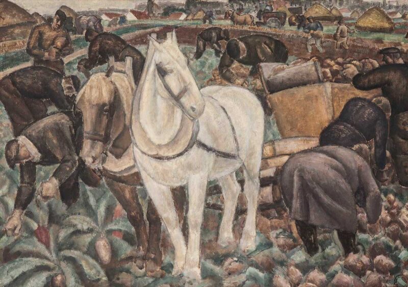 Leo Gestel – Landarbeid aan de Leie – 1925/1926
