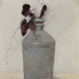 Pieter Knorr (1950) – Sojavaasje met paars blad van Pruikenboom