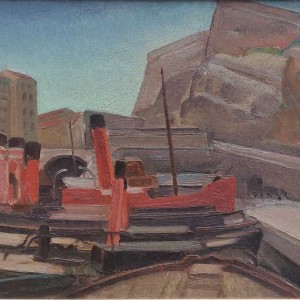Harmen Meurs (1891-1964) - Sleepboten in haven, Marseille – ca. 1923