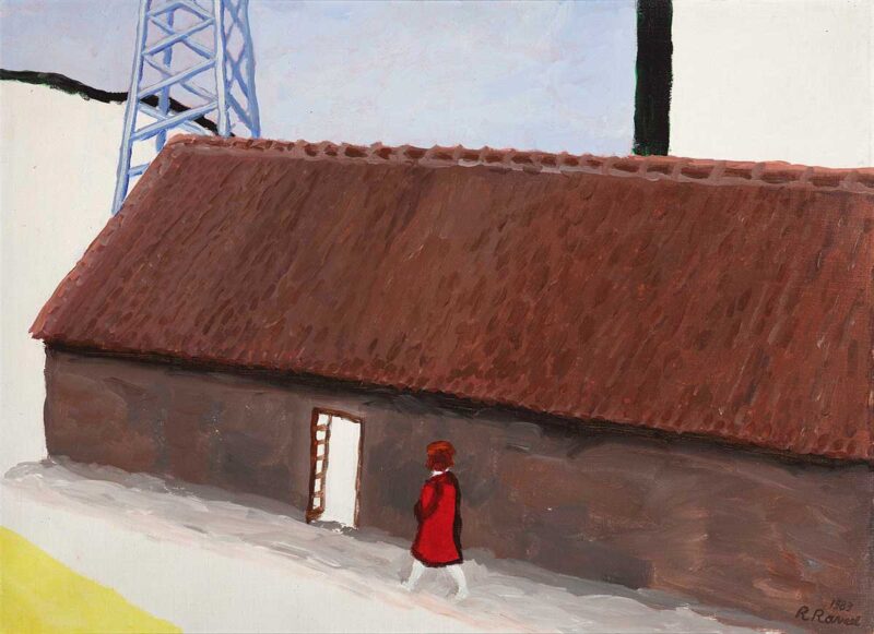 Roger Raveel – Langs oud en nieuw in het rood zonder groen naar het wit van het niets