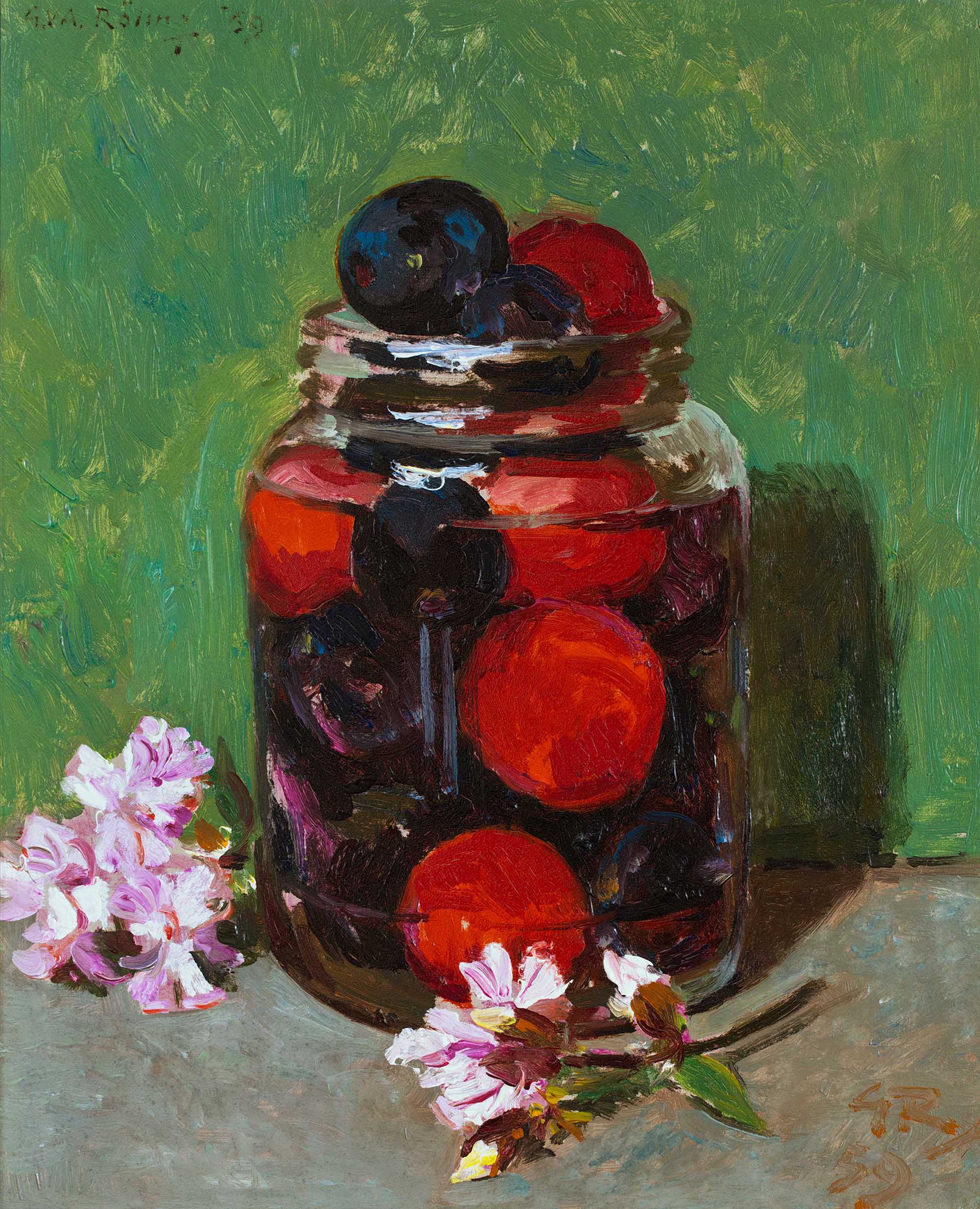 G.V.A. Röling (1904-1981) - Pruimen in een glazen pot