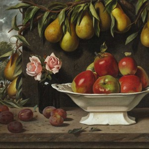 Gerard Victor Alphons Röling - Stilleven met rozen en fruit (