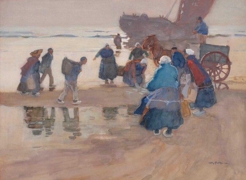 Willy Sluiter – Figuren op het strand, Katwijk aan Zee – ca. 1905